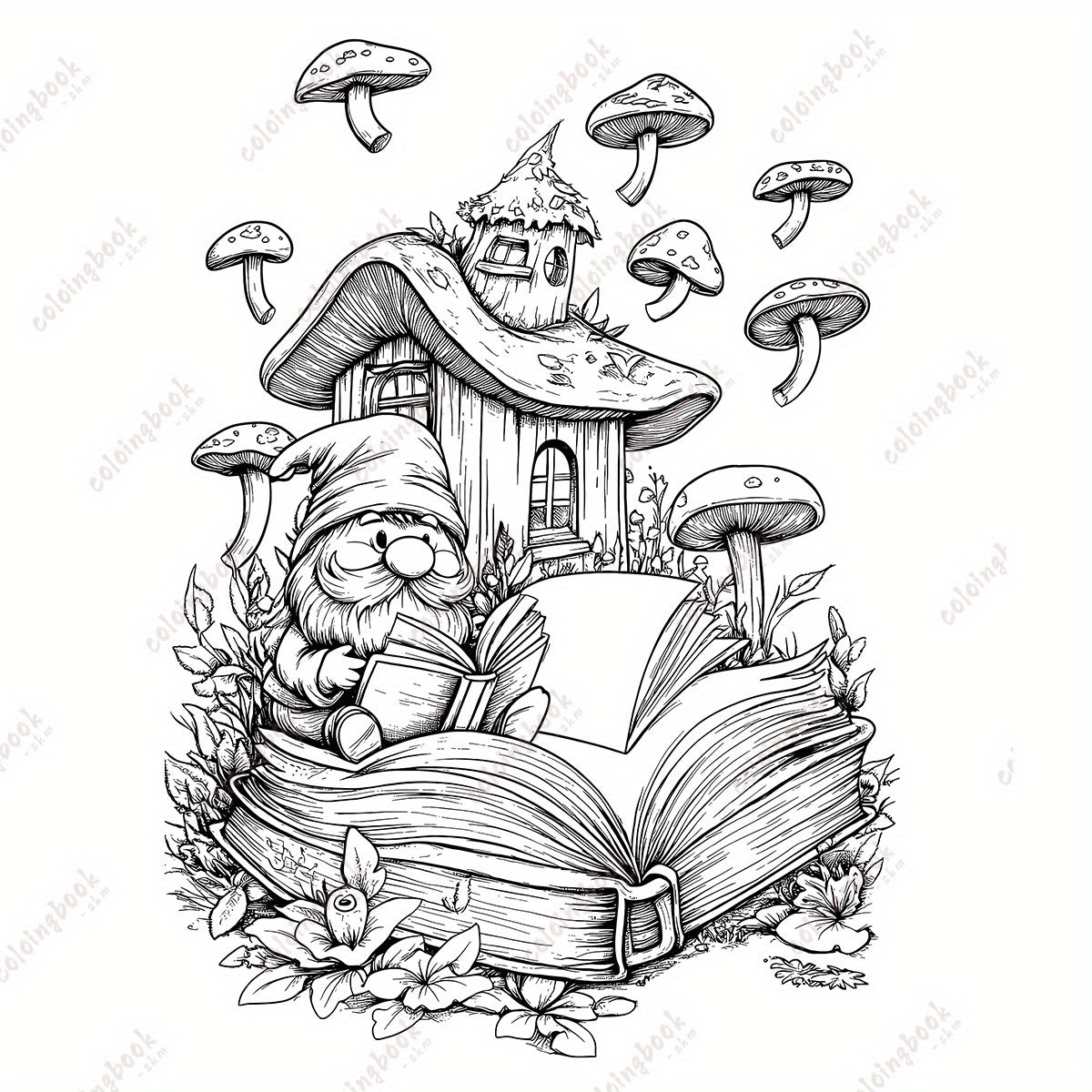 Magic Book Painting Coloring Book Deluxe Edition - Adult Cover