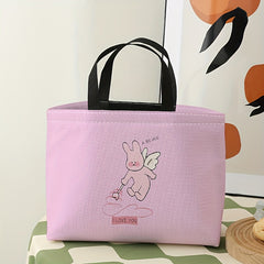 Bunny Angel Lunch Bag Waterproof Portable Cooler Bag