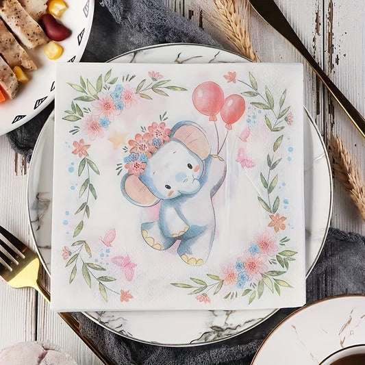 20-Count Festive Napkins for Birthdays and Holidays