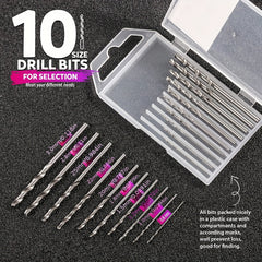 222 PCS Pin Vise Kit Steel Hand Drill With Drill Bits