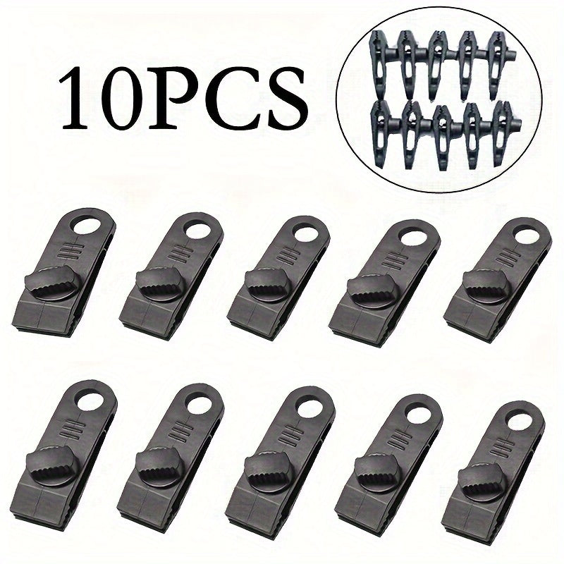 10pcs Outdoor Tent Clips Canopy Tent Hook Windproof Fixed Buckle