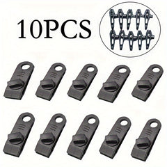 10pcs Outdoor Tent Clips Canopy Tent Hook Windproof Fixed Buckle