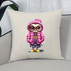 4 Owl Iron On Patches For Girls Clothing Pillow Bag Printing S
