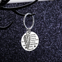 Dog Memorial Keychain Remembrance Gift Bereavement Pet Loss Puppy Sympathy
