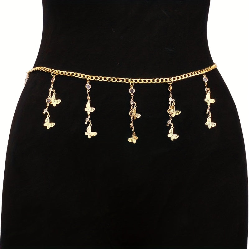 Butterfly Tassel Charm Chain Belt Waist Chain Jewelry