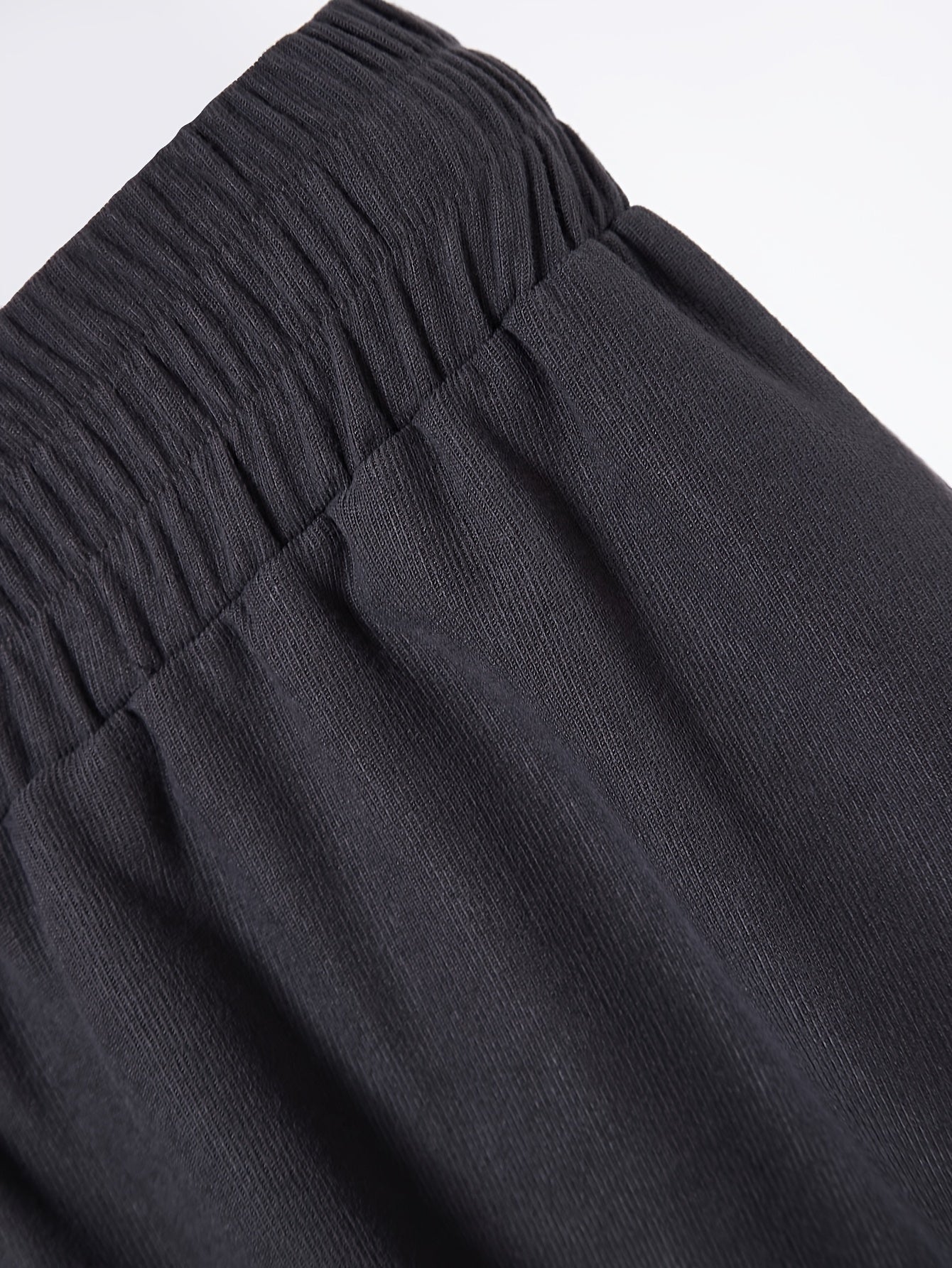  Solid Wide Leg Trousers Elastic High Rise Stretch Pants