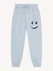 Grimace Pattern Men's Active Pants Drawstring Stretch Trousers