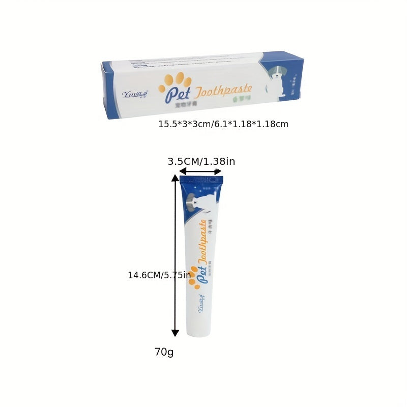 Dual Headed Pet Toothbrush Set for Dogs and Cats Finger Brush Included