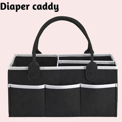 Large Felt Diaper Storage Bag - Durable & Versatile - Perfect Parents' Gift