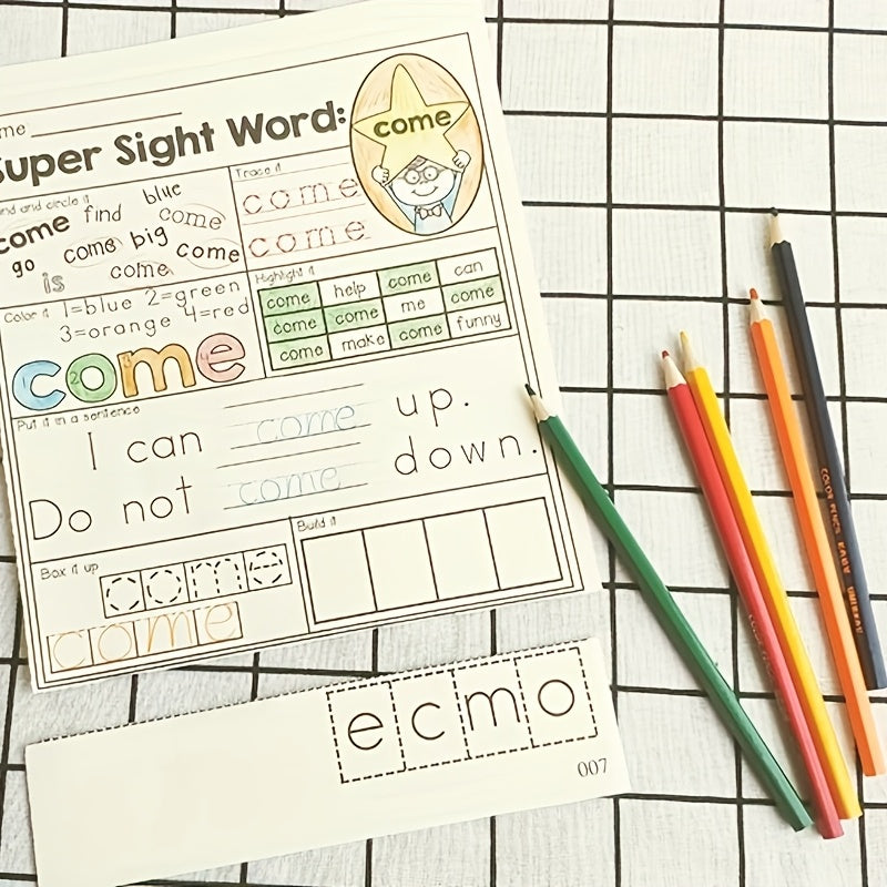 Sight Word Workbook - 220 Reading Exercises