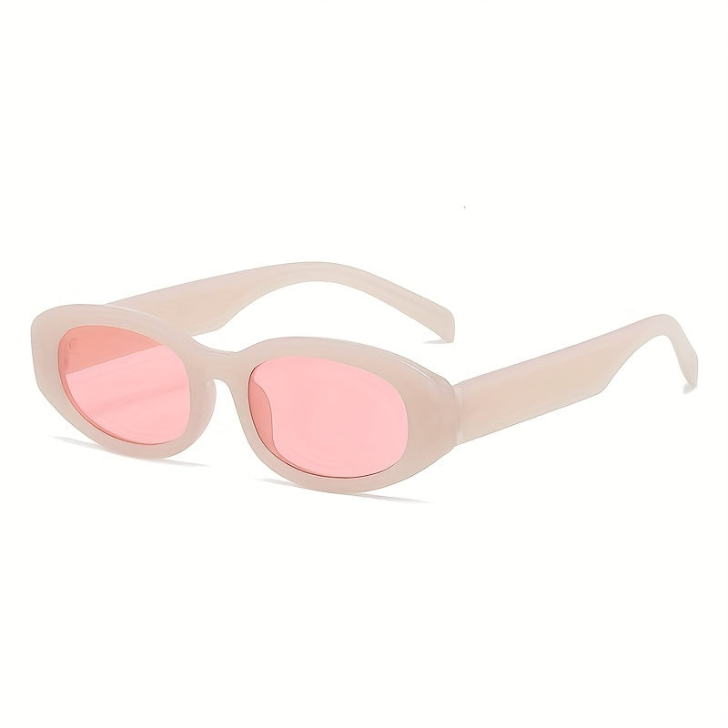 Y2K Oval Sunglasses Jelly Beach Party UV400