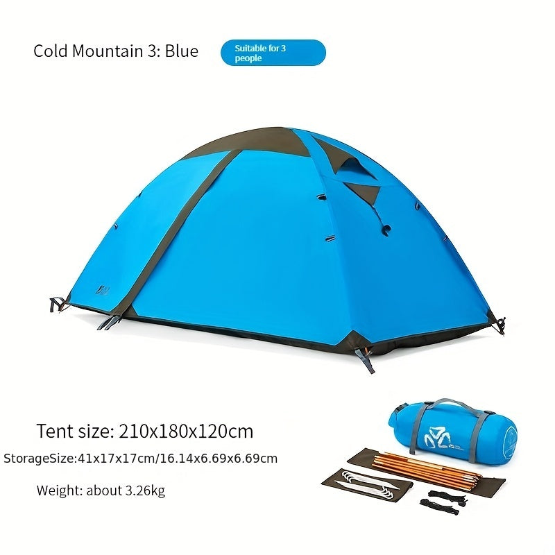 Outdoor Folding Windproof Rainproof Tent Waterproof Camping Hiking
