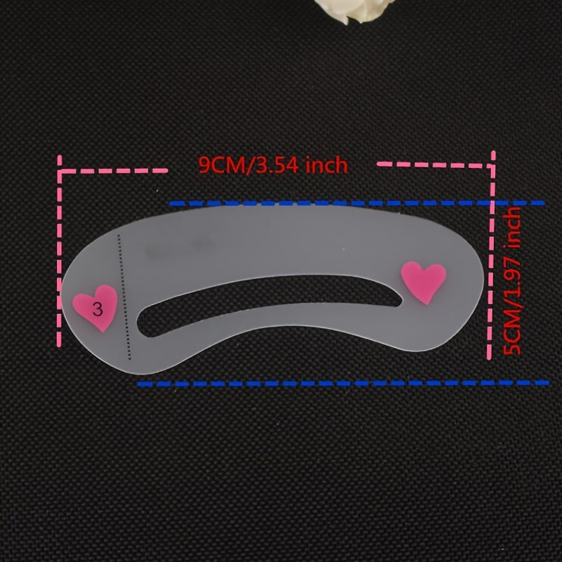 24pc Reusable Eyebrow Stencil Kit for Perfect Female Eyebrows Shape & Enhance