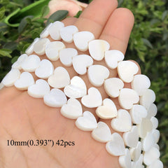 Natural Shell Beads 8-12mm Heart Horseshoe Snail Loose Beads for DIY Jewelry