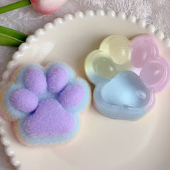 Rainbow Purple Cat Paw Toy Desk Decoration