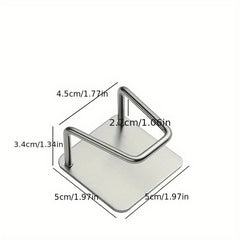 Stainless Steel Sink Sponges Holder Adhesive Drain Drying Rack Dishcloth Hook