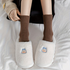 6 Pairs Comfy & Warm Women's Mid Tube Socks