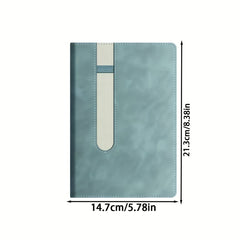 Custom Name A5 Notebook with Pen Holder Soft PU Leather Journal