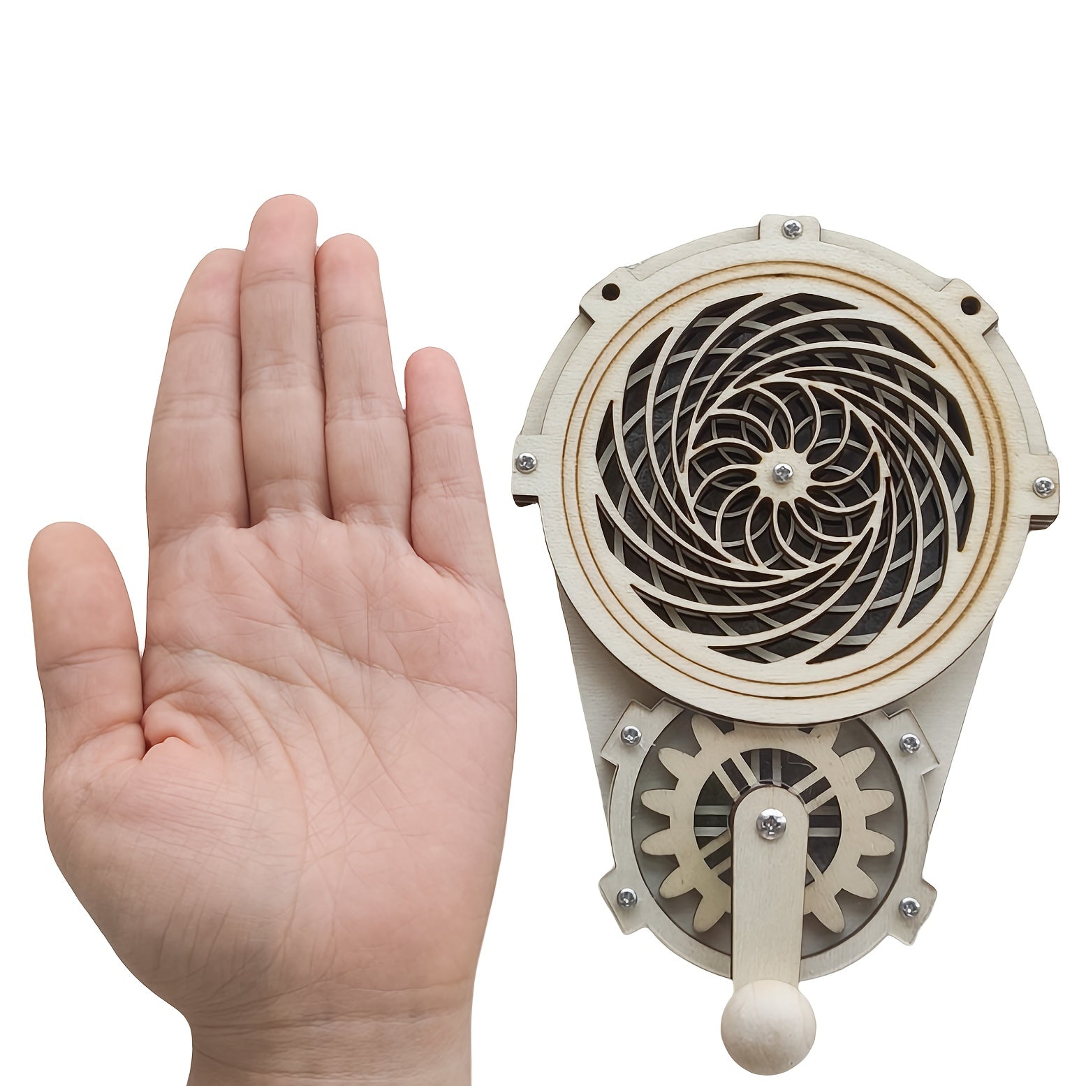 Wooden Fidget Gear Toy Kaleidoscope Wall Decor Sensory Learning DIY