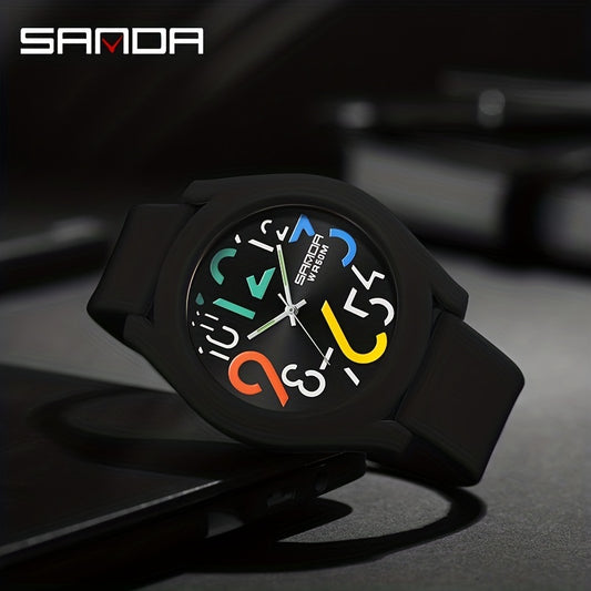 Sanda Colorful Strap Waterproof Digital Quartz Watch