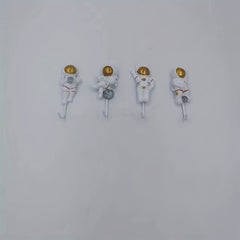 4pcs Astronaut Sticky Hooks Adhesive Hook Coat Hangers Kitchen