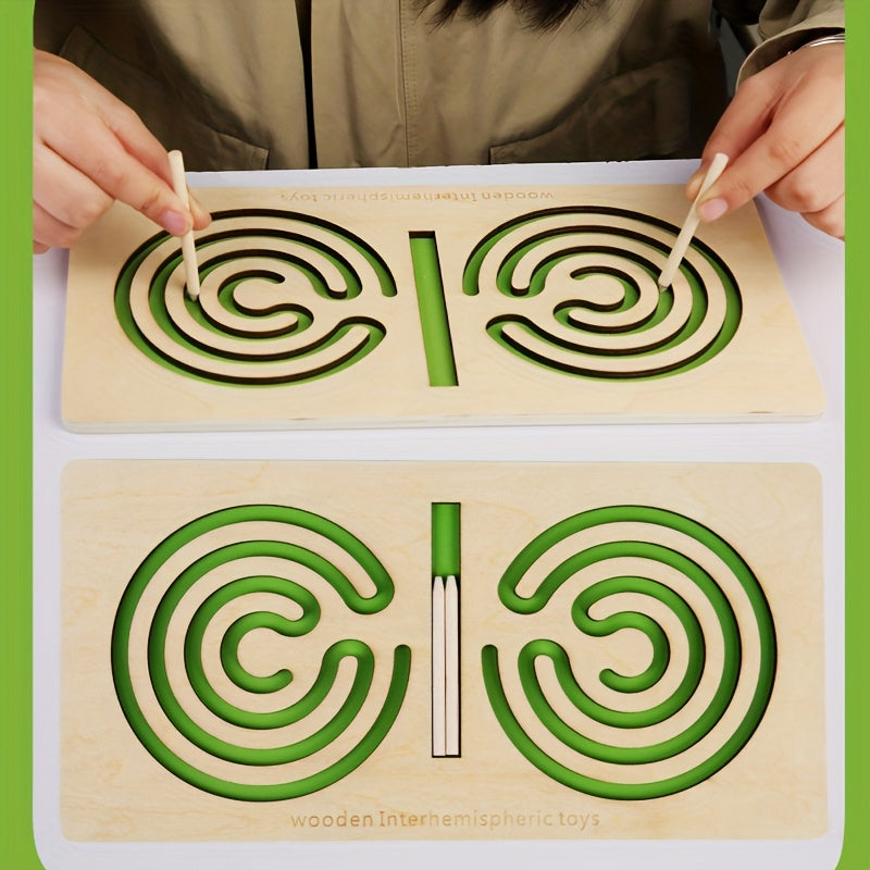 Wooden Maze Fun Puzzle Toy for Kids