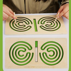 Wooden Maze Fun Puzzle Toy for Kids