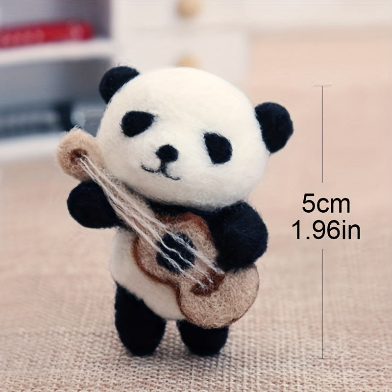 DIY Guitar Panda Needle Felting Kit for Adults