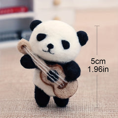 DIY Guitar Panda Needle Felting Kit for Adults