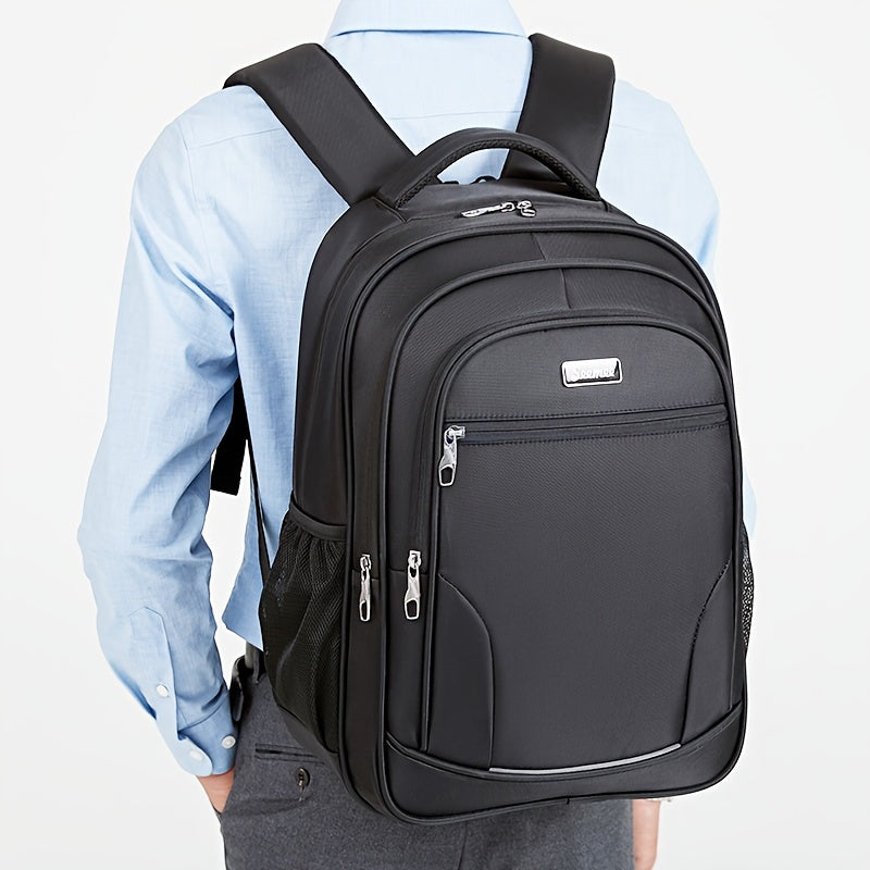 Work Laptop Backpack Polyester High School Zipper Soft Shell Cord