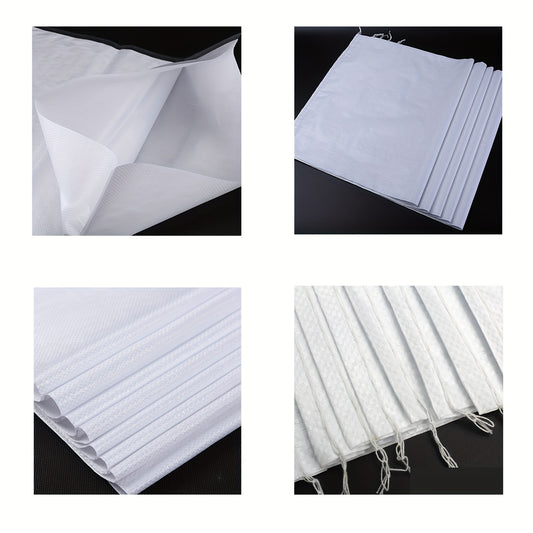 10pcs Empty Woven Polypropylene Sandbags UV Protection