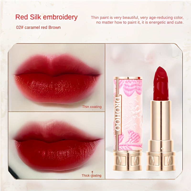 5 Colors Chinese Style Matte Velvet Lipstick Set Gift