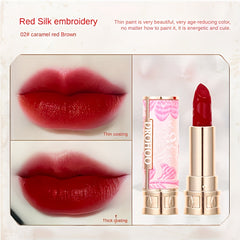 5 Colors Chinese Style Matte Velvet Lipstick Set Gift