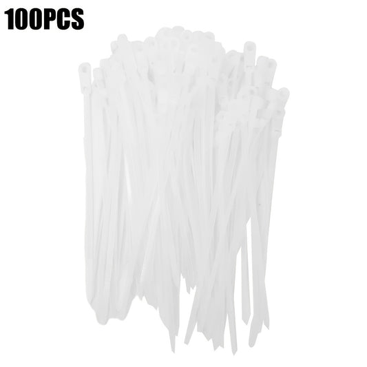 100pcs Screw Hole Nylon Cable Ties Heavy Duty Adjustable Self locking Cord Ties