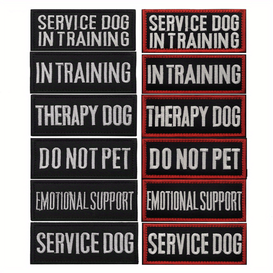 Service Dog Patch for Pet Harness- Training Seal Cloth Patch