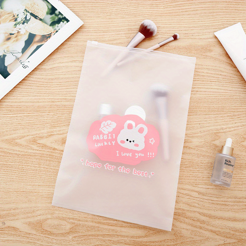 Transparent Underwear Storage Bag Cartoon Luggage Organizer
