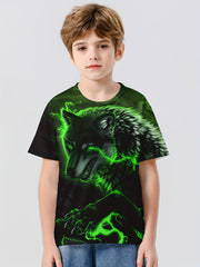 Kids Lion Graphic T shirt Active Breathable Tee