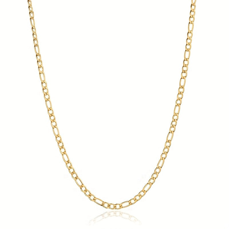 Stainless Steel 18K Plated Chain Necklace For Women Jewelry