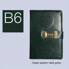 Vintage B6 Lock Diary for Girls and Women