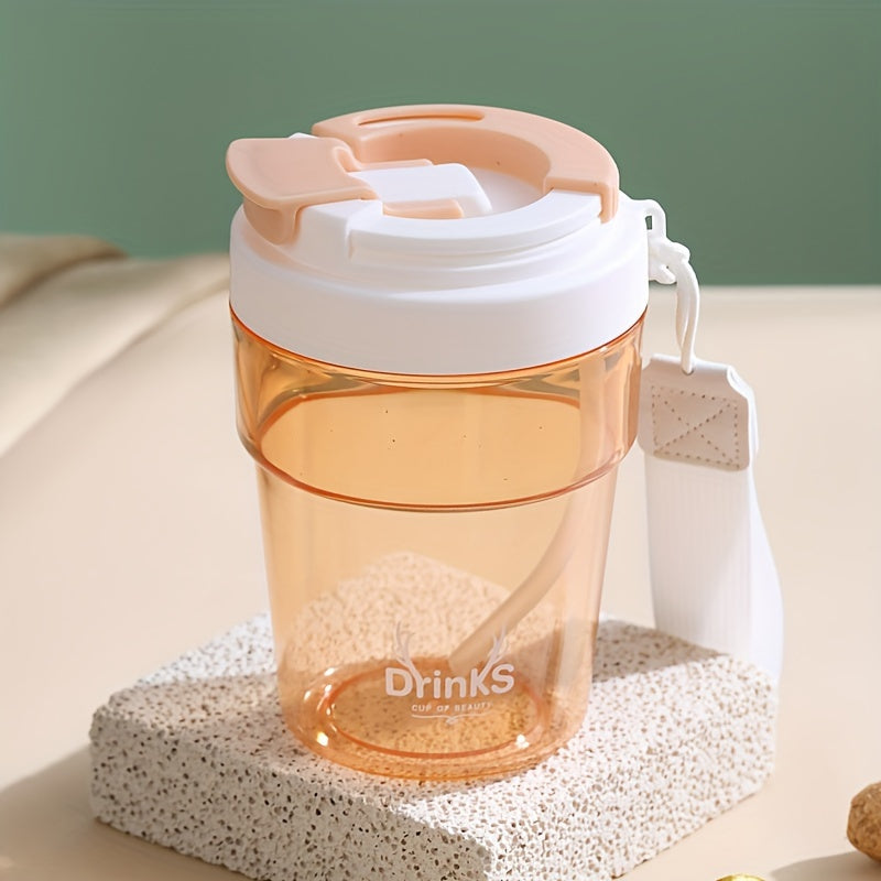 Reusable Coffee Cup with Straw - Hot or Cold Water Cup