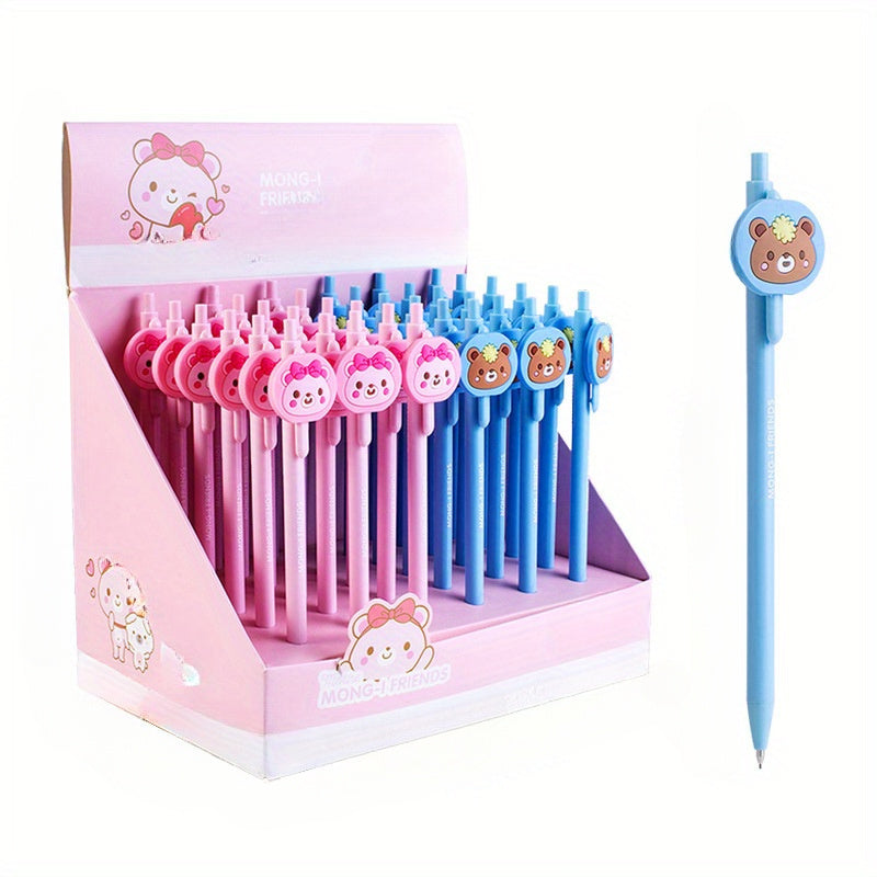 4pcs Mechanical Pencils 0.5-0.7mm, Auto Push Button, Anti-Break Lead