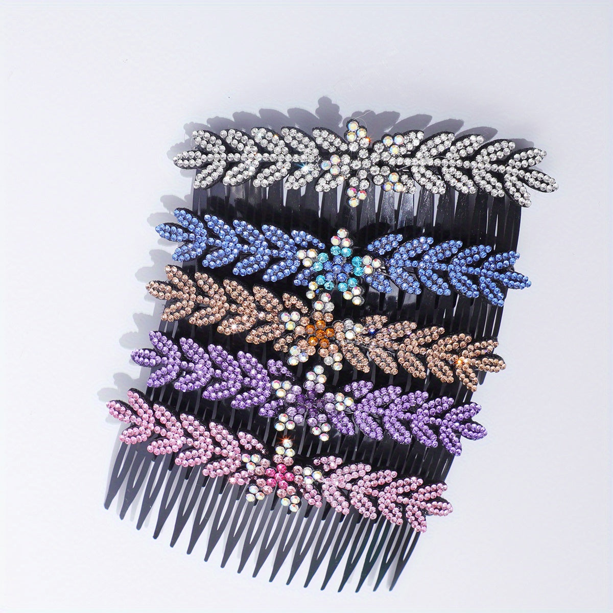 5pcs Rhinestone Hair Comb for Bridal Hair Pieces