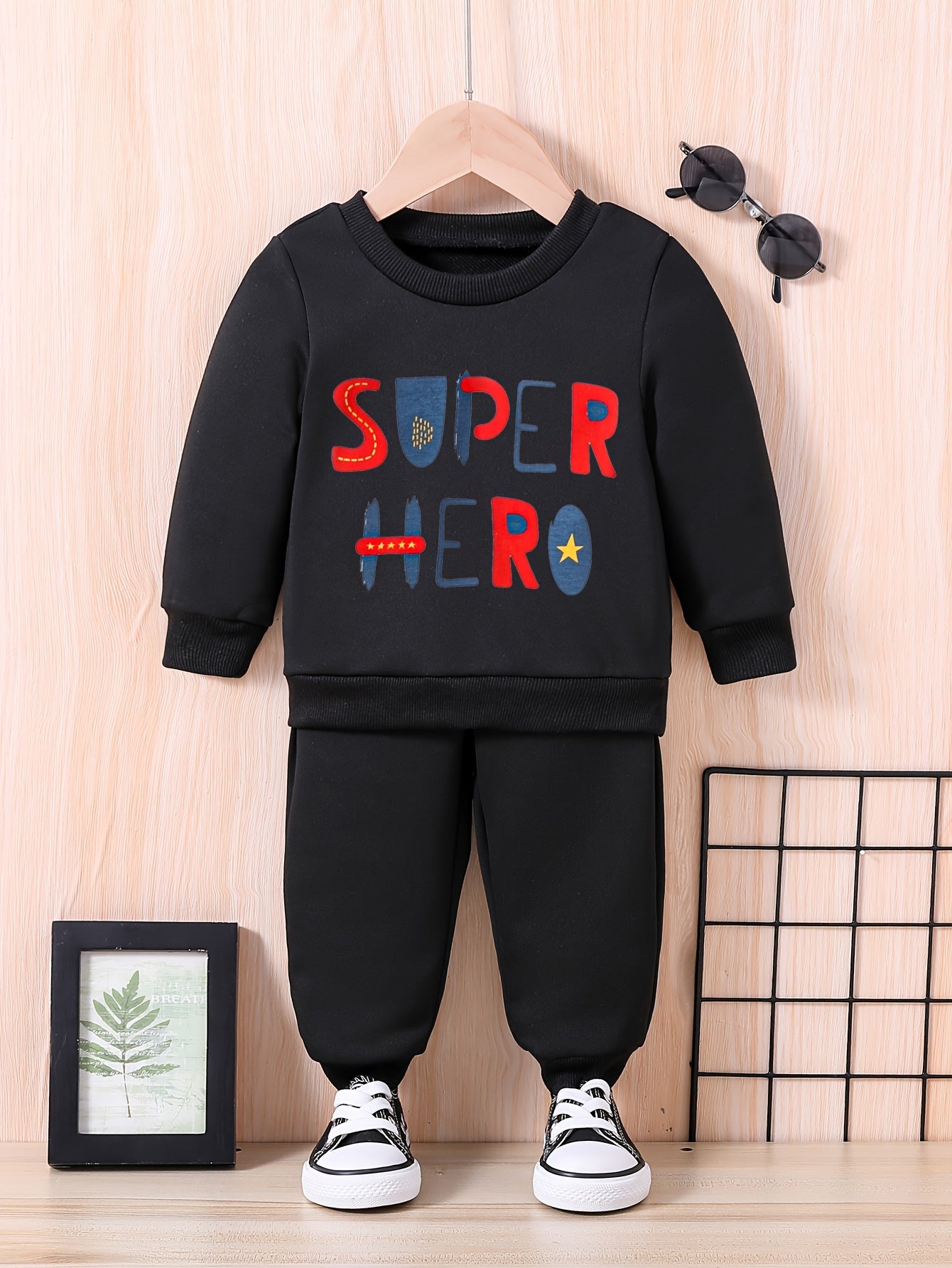 HERO Kids Graphic Outfit with Long Sleeve Sweatshirt Set