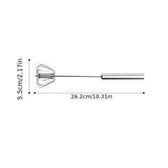 Semi Automatic Stainless Steel Egg Whisk Egg Beater Kitchen Gadgets