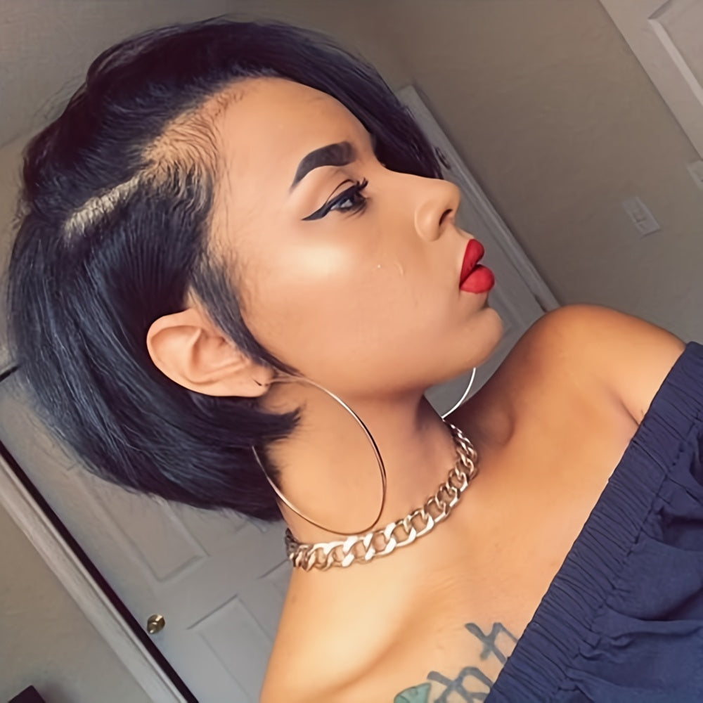 Pixie Cut Short Lace Front Human Hair Wig 13x4 Glueless Pre Plucked
