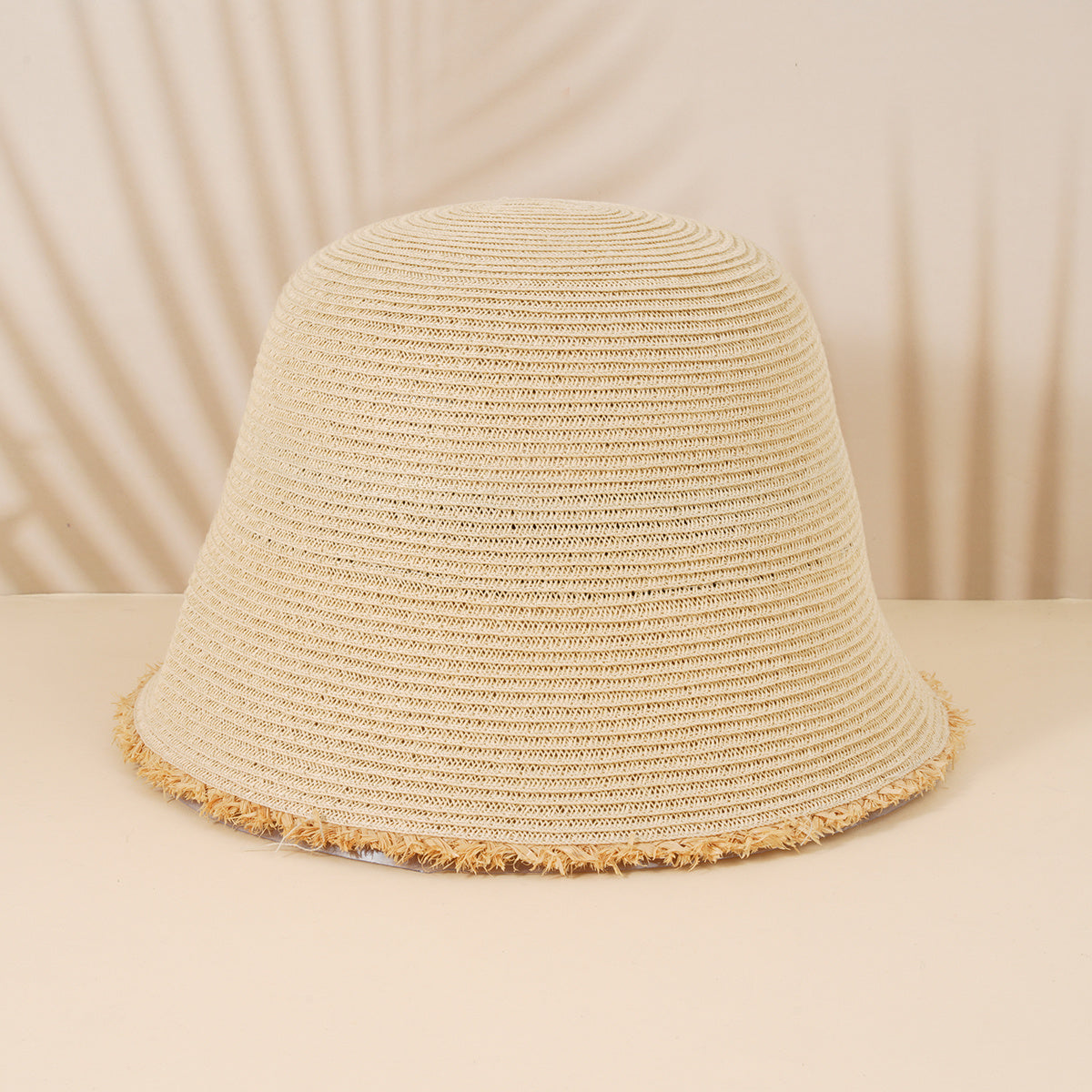 Vintage Straw Bucket Hat Sun Visor for Women