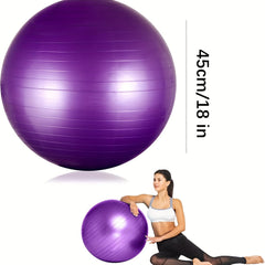 18 inch Pilates Ball Yoga Ball Fitness Balance Workout At Home Gym