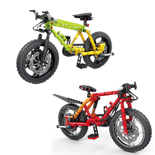 Kids Bicycle Blocks Mountain Bike Model Educational Toy