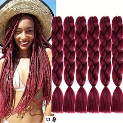 60-96cm Long Jumbo Braiding Hair Ombre Synthetic Braids for Crochet Braids
