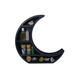 Moon Shaped Crystal Storage Rack Organizer